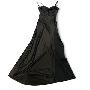 Elegant Black Corset Maxi Dress